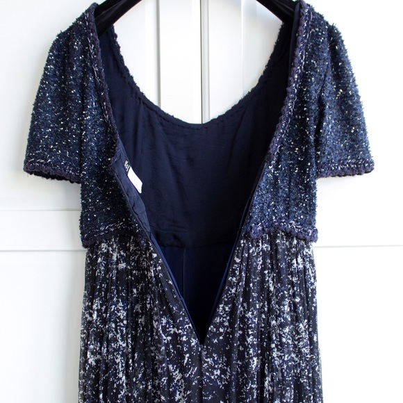 $13600 Chanel S/S 2012 Starry Night Navy Fantasy Tweed Gripoix 12P Maxi Dress - Picture 12 of 15